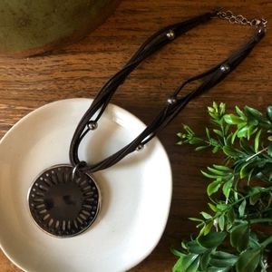 Silpada leather necklace